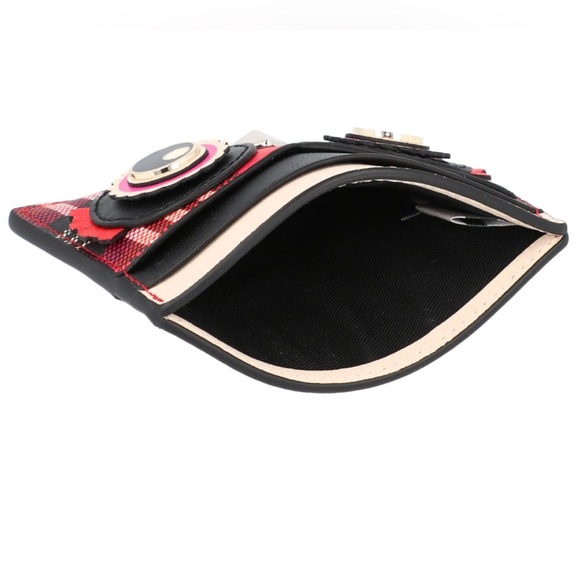 EUC Kate Spade Blinx Plaid Owl Cardholder - Picture 5 of 9